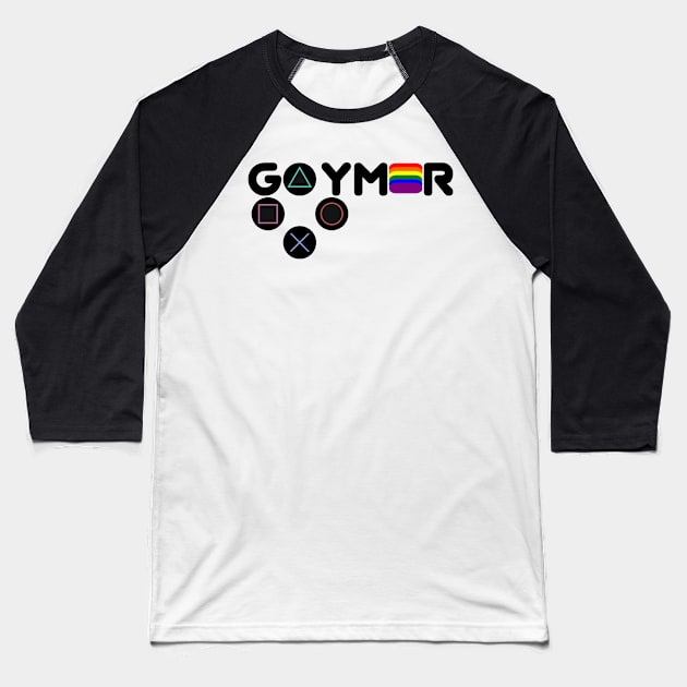 Gaymer: Light Shirt Baseball T-Shirt by MiamiTees305